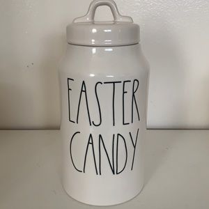 Easter Rae Dunn Artisan Collection “Easter Candy Jar With Lid. Brand New.